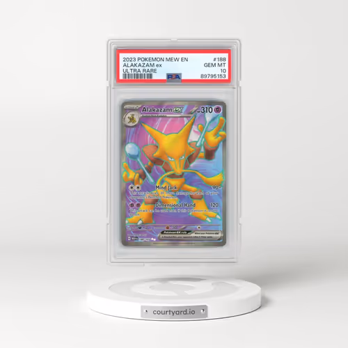 2023 Pokémon Mew EN-151 #188 Alakazam EX - Holo Ultra Rare (PSA 10 GEM MINT)