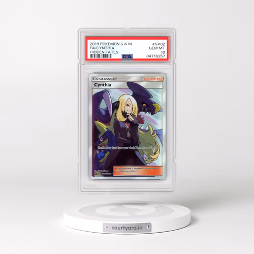 2019 Pokémon Sun & Moon Hidden Fates #SV82 Cynthia - Full Art (PSA 10 GEM MINT)