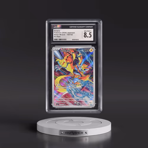 2024 Stellar Miracle #109/102 Zeraora - Art Rare Holo (CGC 8.5 NM-MT+)