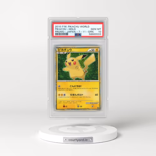 2010 Pokémon Pikachu World Promo Pikachu - Holo 7-11-Green (PSA 10 GEM MINT)