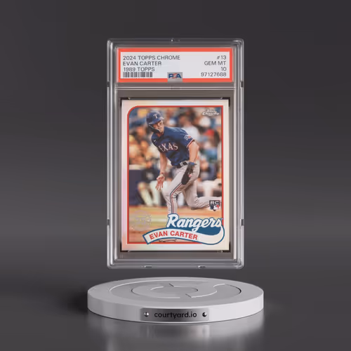 2024 Topps Chrome 1989 Topps Baseball #13 Evan Carter (PSA 10 GEM MINT)