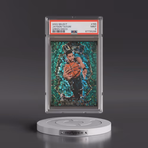 2022 Panini Select #155 Jayson Tatum - Green Disco (PSA 9 MINT)