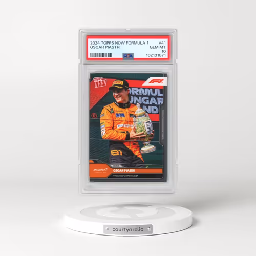 2024 Topps Now Formula 1 #41 Oscar Piastri (PSA 10 GEM MINT)