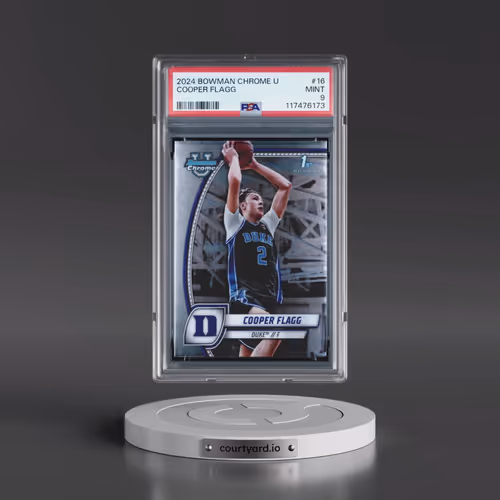 2024 Bowman Chrome University #16 Cooper Flagg (PSA 9 MINT)