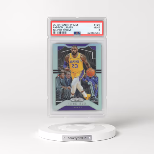 2019 Panini Prizm #129 LeBron James - Silver Prizm (PSA 9 MINT)