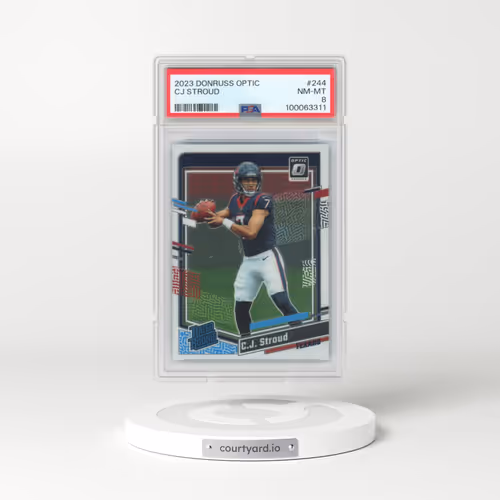 2023 Panini Donruss Optic #244 CJ Stroud (PSA 8 NM-MT)