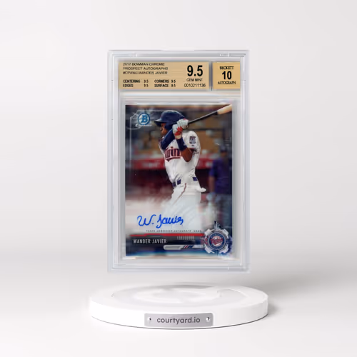 2017 Bowman Chrome Prospect Autographs #CPAWJ Wander Javier (BGS 9.5 GEM MINT)