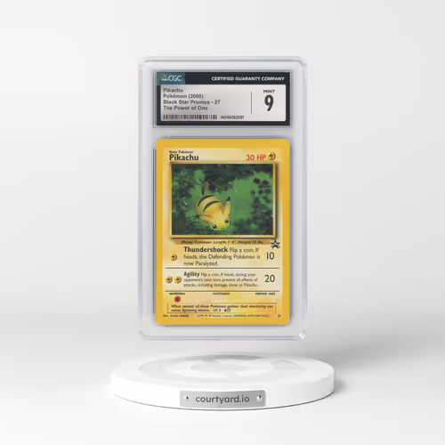 1999 Black Star Promos #27 Pikachu - The Power of One (CGC 9 MINT)