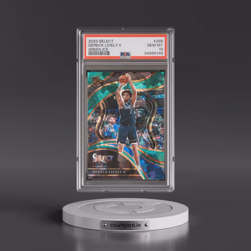 2023 Panini Select #285 Dereck Lively II - Green Ice (PSA 10 GEM MINT)