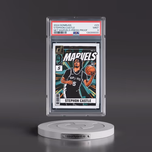 2024 Panini Donruss Net Marvels #23 Stephon Castle - Press Proof (PSA 9 MINT)