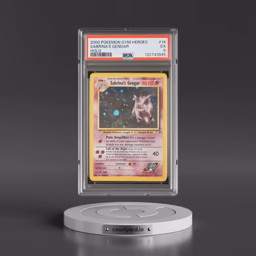 2000 Pokémon Gym Heroes #14 Sabrina's Gengar - Holo (PSA 5 EX)