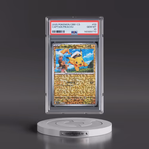 2025 Pokémon Simplified CBB1 C-Gem Pack Vol 1 #03 Captain Pikachu (PSA 10 GEM MINT)