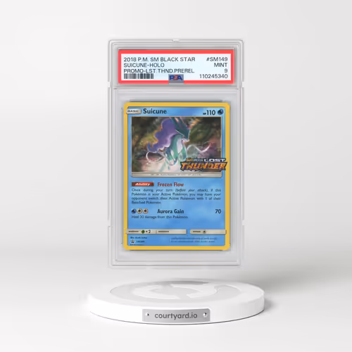 2018 Pokémon SM Black Star Promo #SM149 Suicune - Holo Lost Thunder Prerelease (PSA 9 MINT)