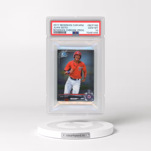 2017 Bowman Chrome Mini #BCP180 Juan Soto - Bowman Chrome Prospects (PSA 10 GEM MINT)