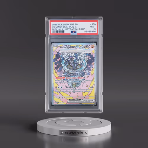 2025 Pokémon Pre EN-Prismatic Evolutions #160 Cornerstone Mask Ogerpon EX - Holo Special Illustratio