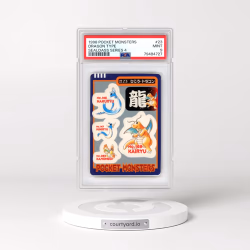 1998 Pocket Monsters Sealdass Series 4 #23 Dragon Type (PSA 9 MINT)