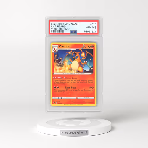 2020 Pokémon Sword & Shield Vivid Voltage #025 Charizard (PSA 10 GEM MINT)