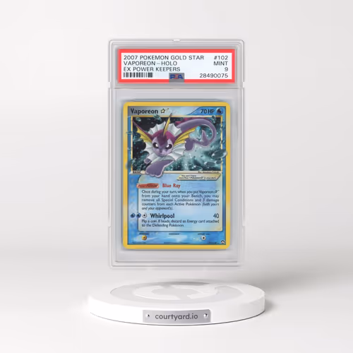 2007 POKEMON EX POWER KEEPERS #102 VAPOREON-HOLO EX POWER KEEPERS
