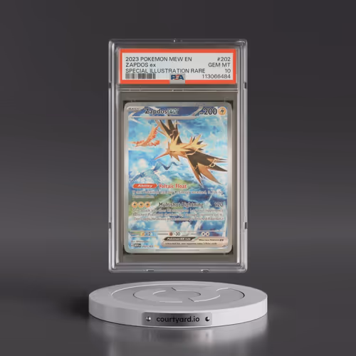 2023 Pokémon Mew EN-151 #202 Zapdos EX - Holo Special Illustration Rare (PSA 10 GEM MINT)