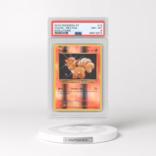 2016 Evolutions #14 Vulpix - Holo (PSA 8 NM-MT)