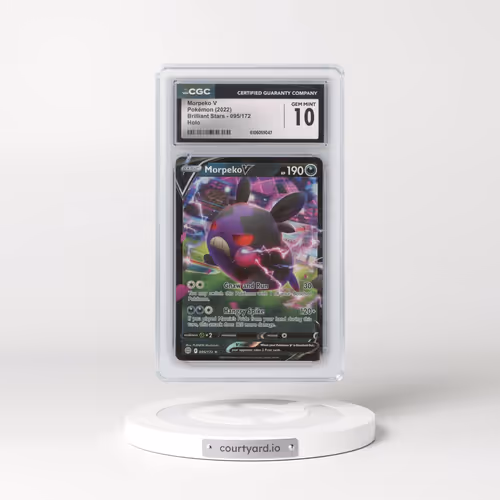 2022 Brilliant Stars #095/172 Morpeko V - Holo (CGC 10 GEM MINT)