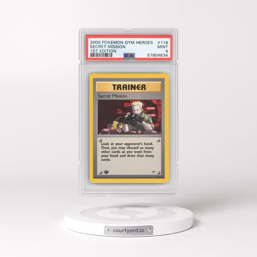 2000 Gym Heroes #118 Secret Mission - 1st Edition (PSA 9 MINT)