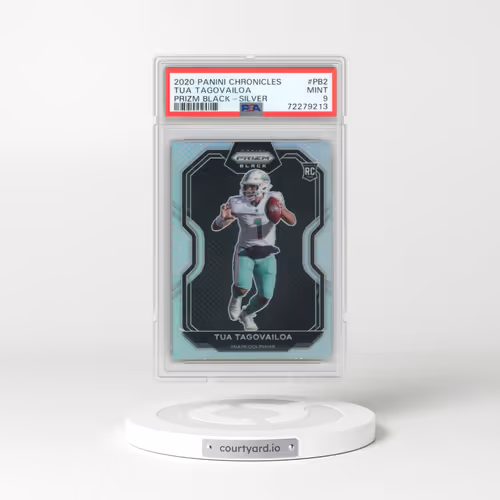 2020 Panini Chronicles Prizm Black #PB2 Tua Tagovailoa - Silver (PSA 9 MINT)