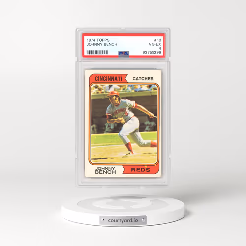 1974 Topps #10 Johnny Bench (PSA 4 VG-EX)