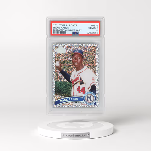 2011 Topps Update #US10 Hank Aaron - Diamond Anniversary (PSA 10 GEM MINT)