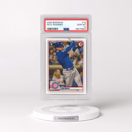 2020 Bowman #72 Nico Hoerner (PSA 10 GEM MINT)