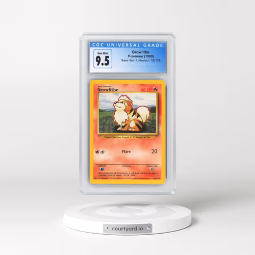 1999 Base Set #28/102 Growlithe (CGC 10 GEM MINT)
