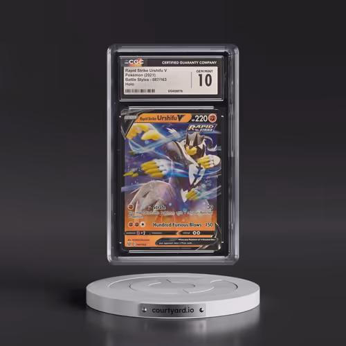 2021 Pokémon Sword & Shield Battle Styles #087 Rapid Strike Urshifu V - Holo (CGC 10 GEM MINT)