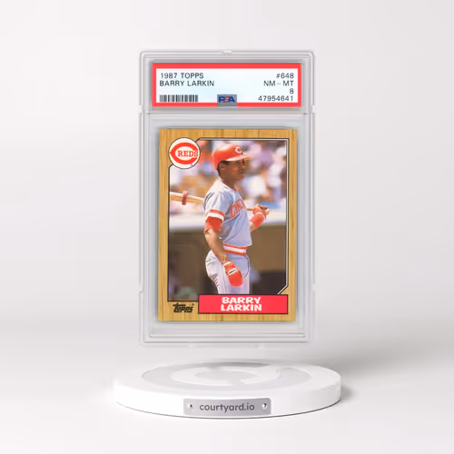 1987 Topps #648 Barry Larkin (PSA 8 NM-MT)
