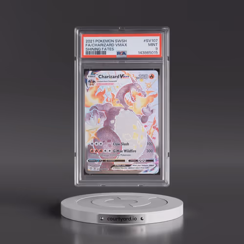 2021 Pokémon Sword & Shield Shining Fates #SV107 Charizard Vmax - Full Art (PSA 9 MINT)