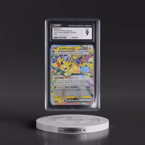 2024 Super Electric Breaker - sv8 #033/106 Pikachu ex - Holo (CGC 9 MINT)