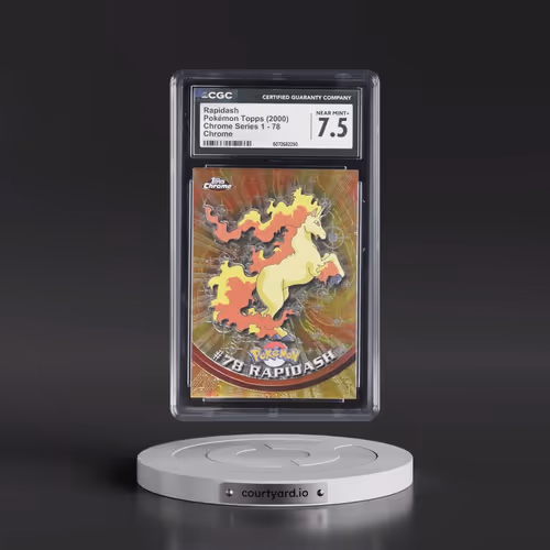2000 Chrome Series 1 #78 Rapidash - Chrome (Topps Chrome Stamp on Front of Card) (CGC 7.5 NM+)