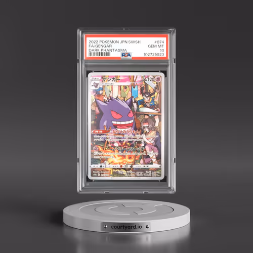 2022 Pokémon Sword & Shield Dark Phantasma #074 Gengar - Full Art (PSA 10 GEM MINT)