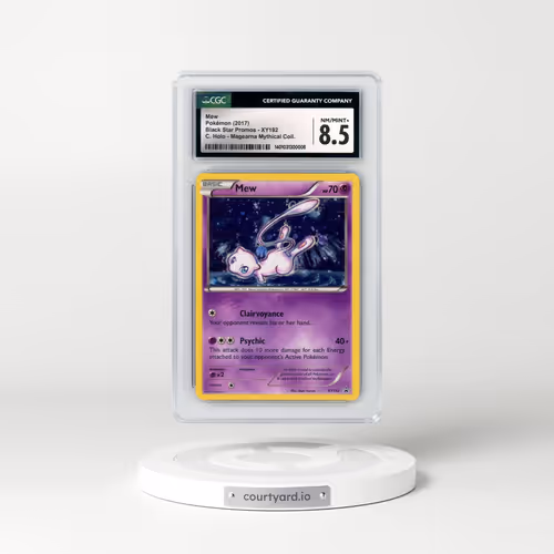 2017 Pokémon XY Black Star Promo #XY192 Mew - Holo Magearna Mythical Collection (CGC 8.5 NM-MT+)