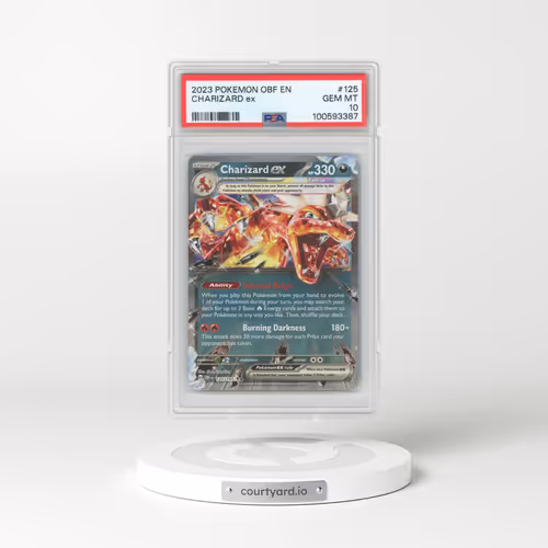 2023 Pokémon Obf EN-Obsidian Flames #125 Charizard EX - Holo (PSA 10 GEM MINT)