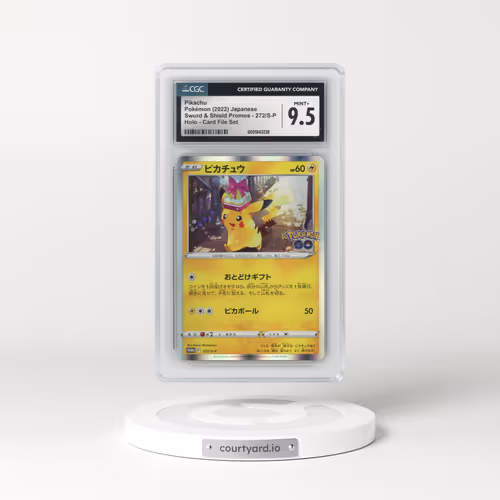 2019 Sword & Shield Promos #272/S-P Pikachu - Holo Card File Set (CGC 9.5 MINT+)