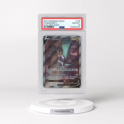 2021 Pokémon Sword & Shield Evolving Skies #196 Noivern V - Holo Full Art (PSA 10 GEM MINT)