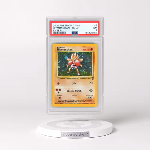 2000 Pokémon Game Base II #8 Hitmonchan - Holo (PSA 7 NM)