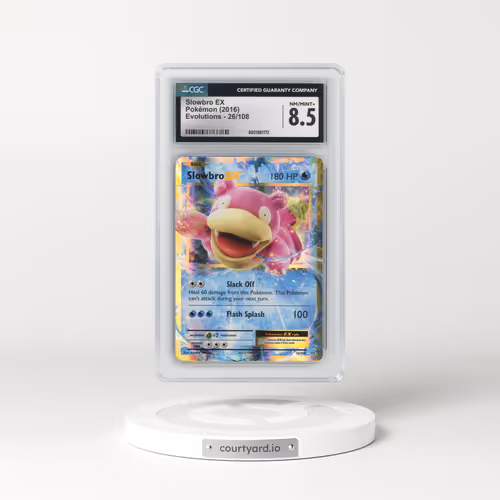 2016 Evolutions #26/108 Slowbro EX - Holo (CGC 8.5 NM-MT+)