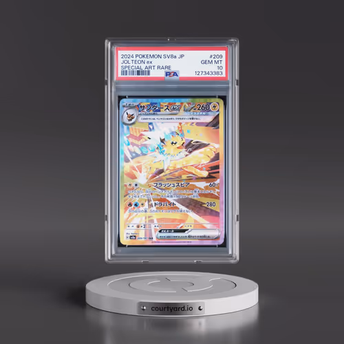 2024 Pokémon Sv8a-Terastal Fest EX #209 Jolteon EX - Holo Special Art Rare (PSA 10 GEM MINT)