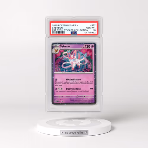 2025 Pokémon Svp EN-SV Black Star Promo #172 Sylveon - Prismatic Evolutions Tech Sticker Collection