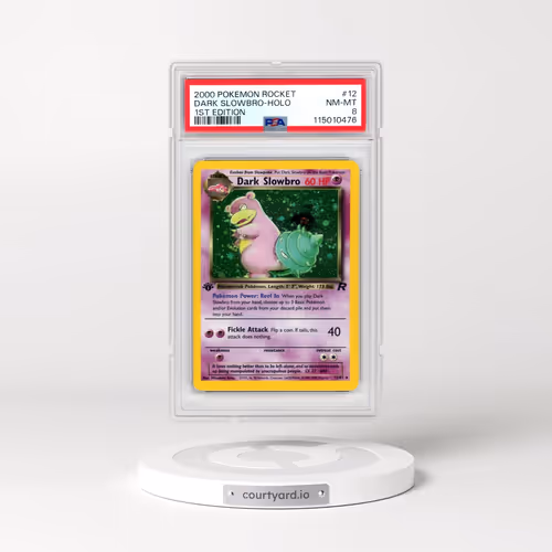 2000 Pokémon Rocket #12 Dark Slowbro - 1st Edition Holo (PSA 8 NM-MT)