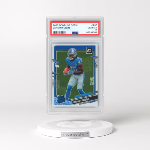 2023 Panini Donruss Optic #236 Jahmyr Gibbs (PSA 10 GEM MINT)