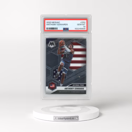 2020 Panini Mosaic #252 Anthony Edwards (PSA 10 GEM MINT)