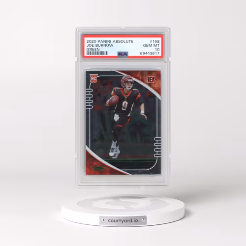 2020 Panini Absolute #158 Joe Burrow - Green (PSA 10 GEM MINT)