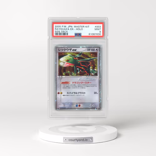2005 Pokémon Master Kit #003 Rayquaza EX - Holo Holo Side Deck (PSA 9 MINT)